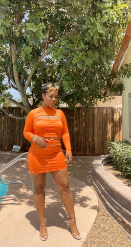 "Scuba"  2 piece skirt  set